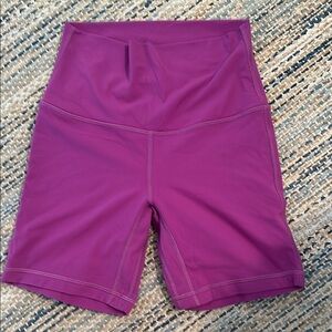 Lululemon Women's Purple High-Waisted Shorts
